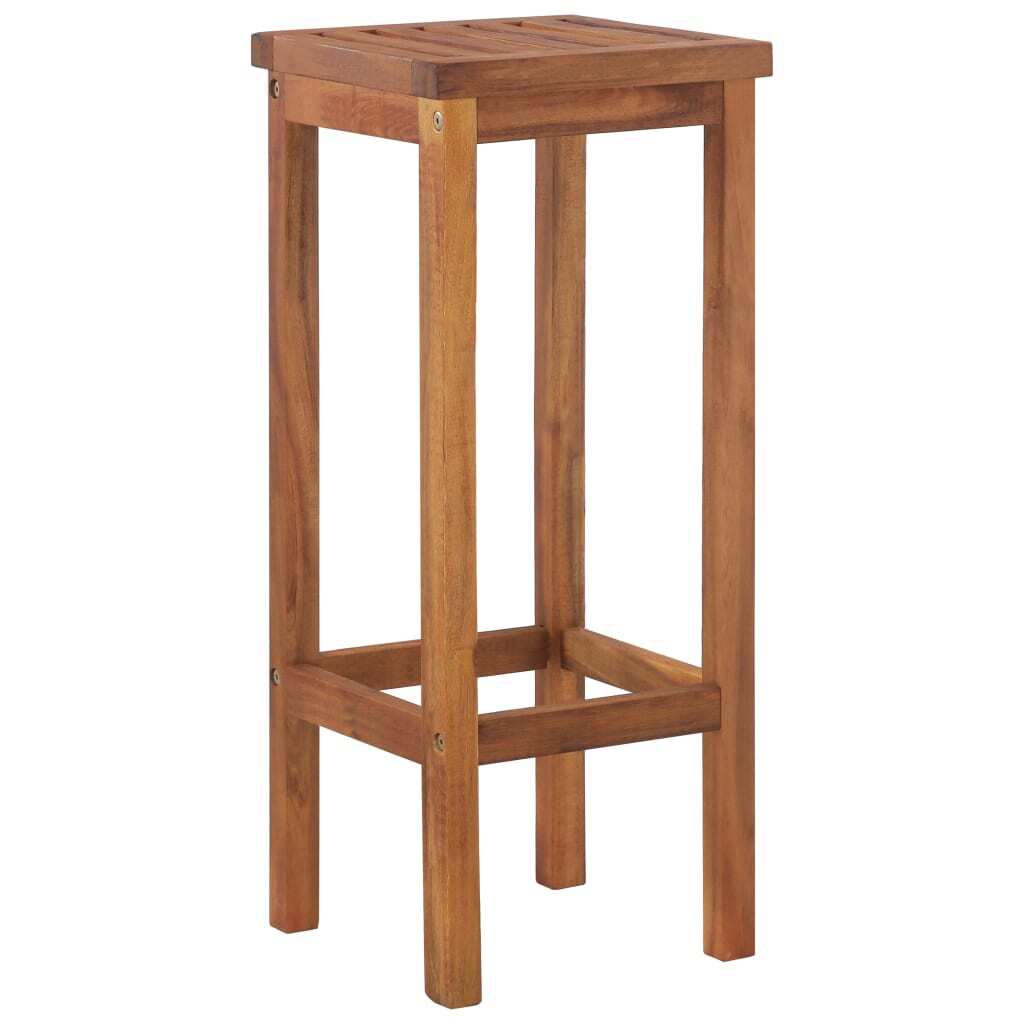 7 Piece Patio Bar Set Solid Wood Acacia