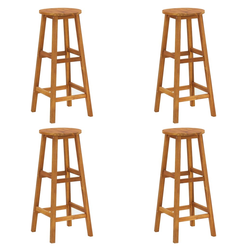 9 Piece Patio Bar Set Solid Wood Acacia