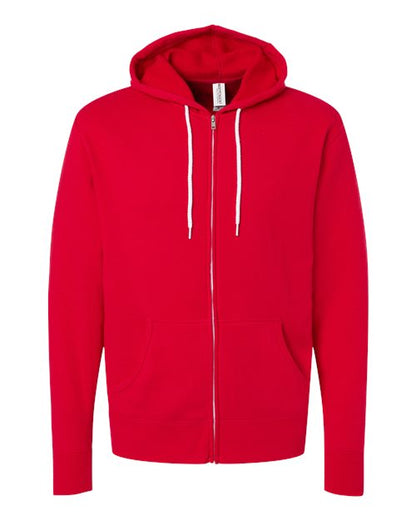 Unisex Lightweight Full-Zip Hooded Sweatshirt - 1616