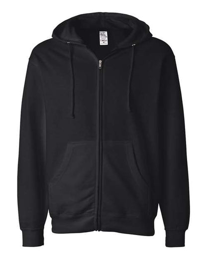 Unisex Midweight Full-Zip Hooded Sweatshirt - 1829