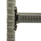 Bar Stools with Cushions 6 pcs Gray Poly Rattan