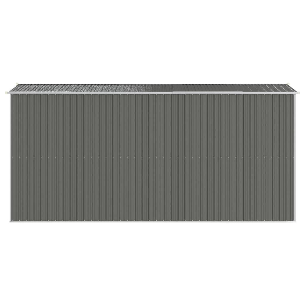 Garden Shed Light Gray 75.6"x173.2"x87.8" Galvanized Steel