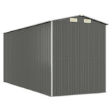 Garden Shed Light Gray 75.6"x173.2"x87.8" Galvanized Steel