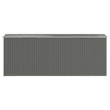 Garden Shed Light Gray 75.6"x205.9"x87.8" Galvanized Steel