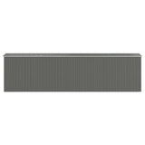 Garden Shed Light Gray 75.6"x303.9"x87.8" Galvanized Steel