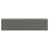 Garden Shed Light Gray 75.6"x336.6"x87.8" Galvanized Steel