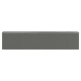 Garden Shed Light Gray 75.6"x369.3"x87.8" Galvanized Steel