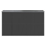 Garden Shed Anthracite 75.6"x140.6"x87.8" Galvanized Steel