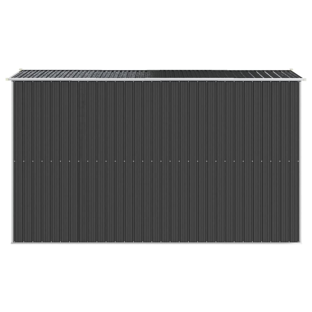 Garden Shed Anthracite 75.6"x140.6"x87.8" Galvanized Steel