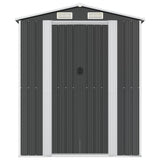 Garden Shed Anthracite 75.6"x173.2"x87.8" Galvanized Steel