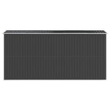 Garden Shed Anthracite 75.6"x173.2"x87.8" Galvanized Steel