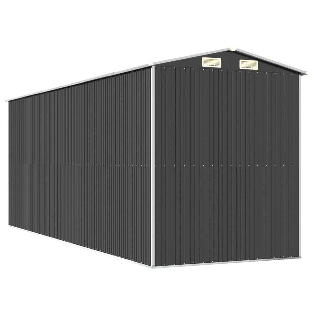 Garden Shed Anthracite 75.6"x205.9"x87.8" Galvanized Steel