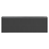 Garden Shed Anthracite 75.6"x238.6"x87.8" Galvanized Steel