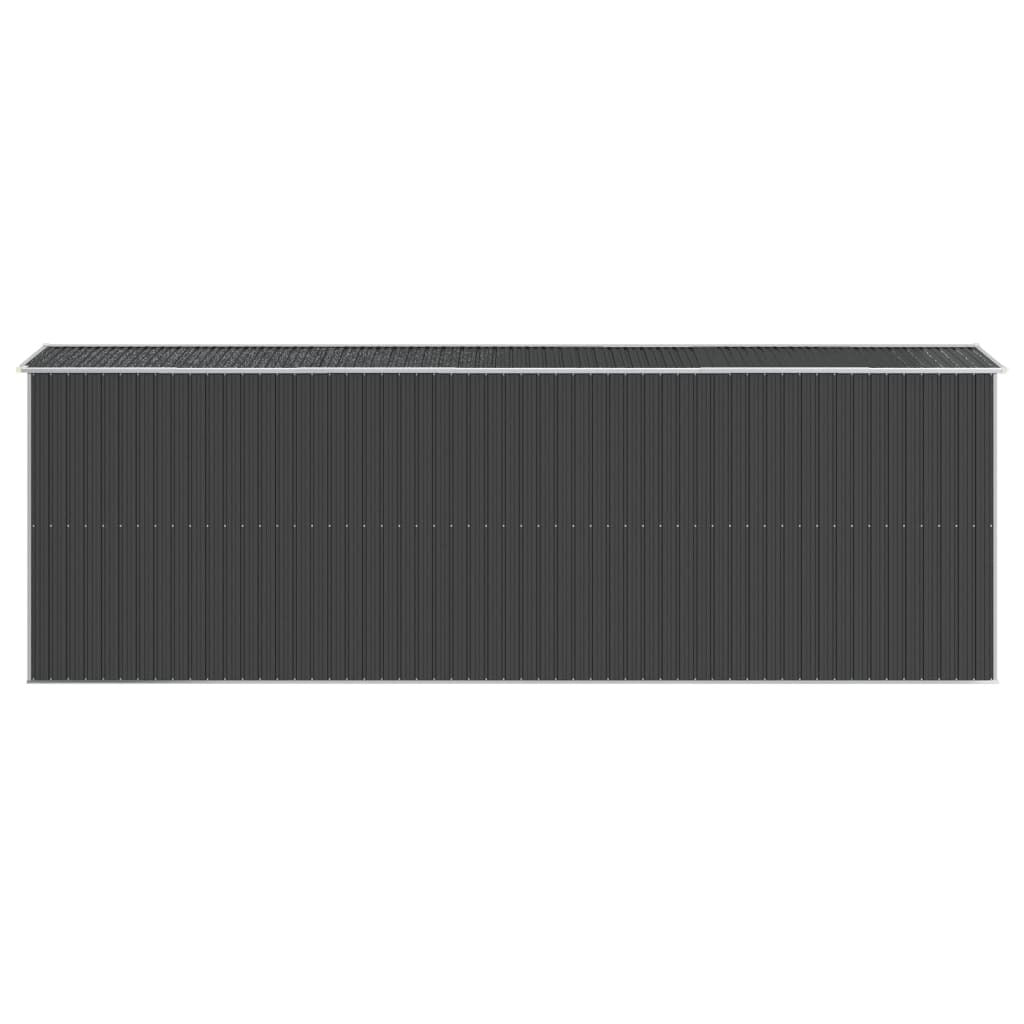 Garden Shed Anthracite 75.6"x238.6"x87.8" Galvanized Steel