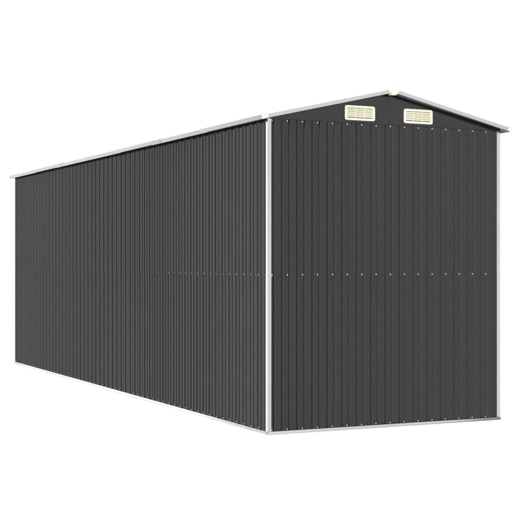 Garden Shed Anthracite 75.6"x238.6"x87.8" Galvanized Steel