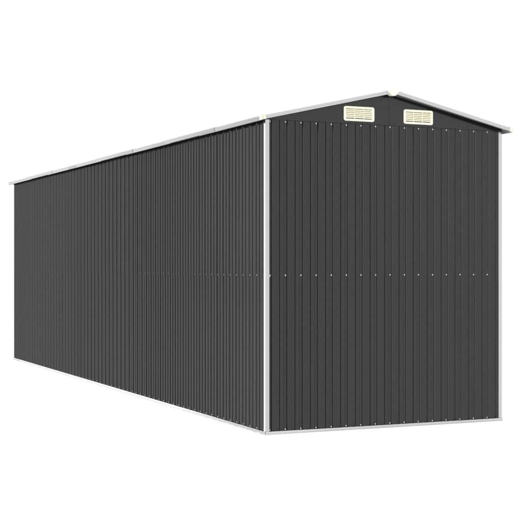Garden Shed Anthracite 75.6"x271.3"x87.8" Galvanized Steel