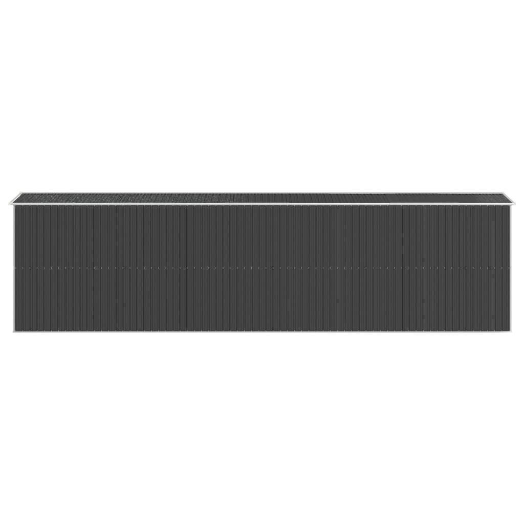 Garden Shed Anthracite 75.6"x303.9"x87.8" Galvanized Steel