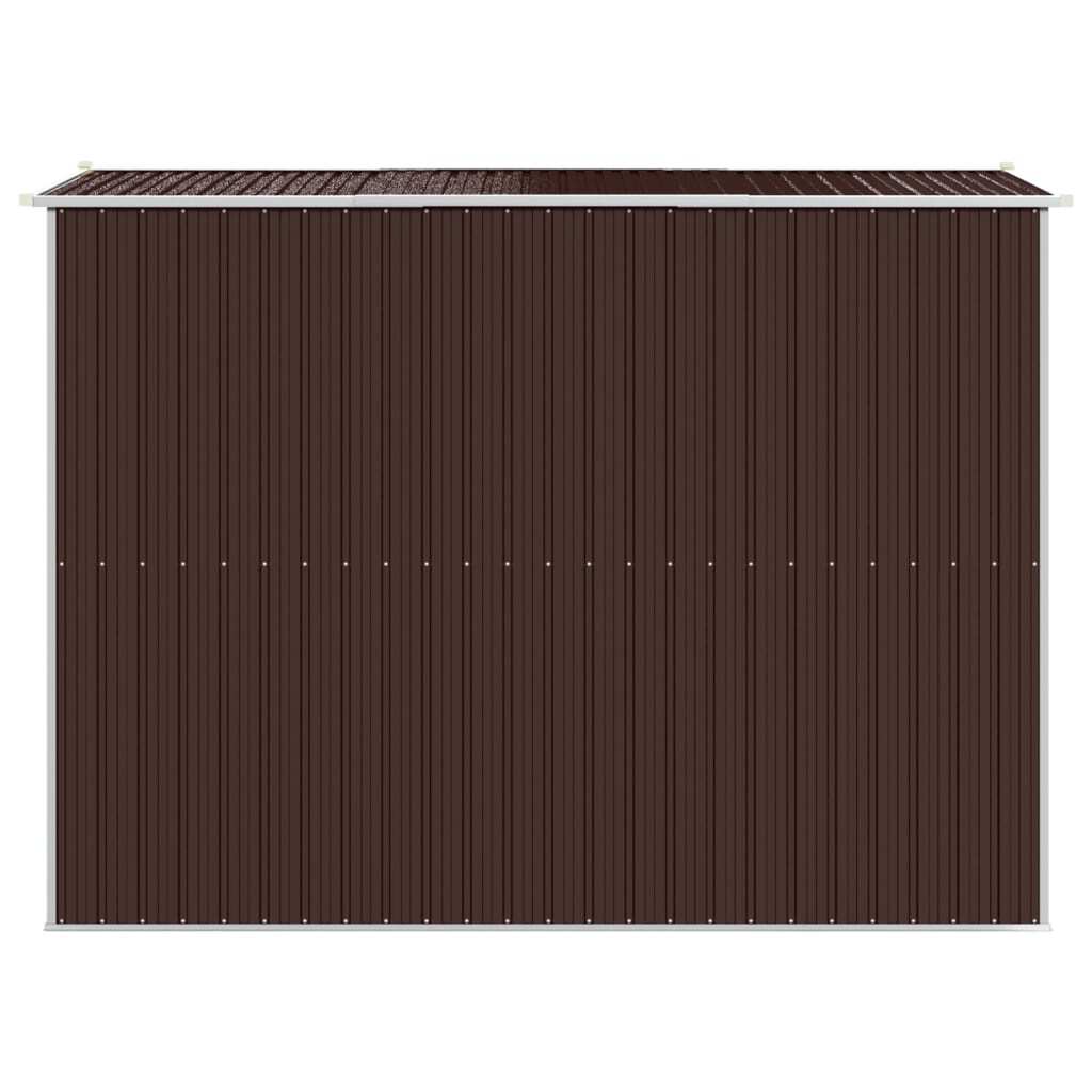 Garden Shed Dark Brown 75.6"x107.9"x87.8" Galvanized Steel