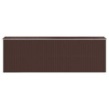Garden Shed Dark Brown 75.6"x238.6"x87.8" Galvanized Steel