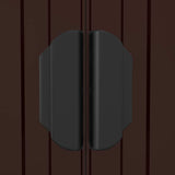 Garden Shed Dark Brown 75.6"x271.3"x87.8" Galvanized Steel