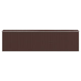 Garden Shed Dark Brown 75.6"x303.9"x87.8" Galvanized Steel