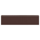 Garden Shed Dark Brown 75.6"x336.6"x87.8" Galvanized Steel