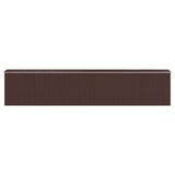 Garden Shed Dark Brown 75.6"x402"x87.8" Galvanized Steel