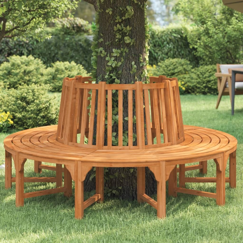 Round Tree Bench Ø81.9" Solid Wood Eucalyptus
