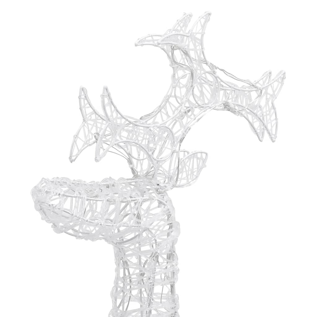 Reindeer Christmas Decorations 3 pcs 23.6"x6.3"x39.4" Acrylic