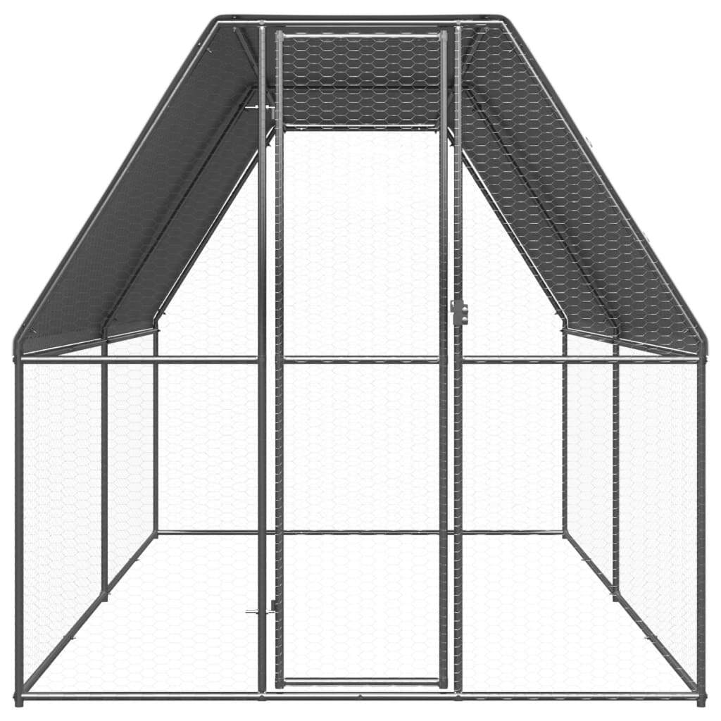 Outdoor Chicken Cage 6.6‘x13.1‘x6.6‘ Galvanized Steel
