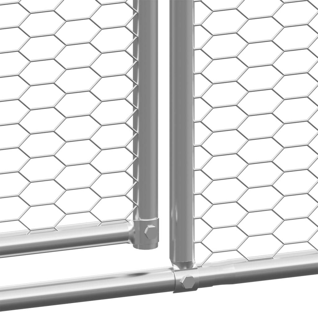 Outdoor Chicken Cage 6.6‘x13.1‘x6.6‘ Galvanized Steel