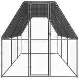 Outdoor Chicken Cage 6.6‘x19.7‘x6.6‘ Galvanized Steel