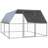Outdoor Chicken Cage 9.8‘x13.1‘x6.6‘ Galvanized Steel