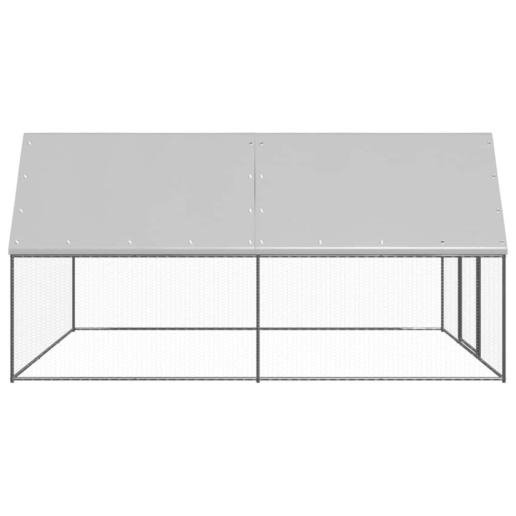 Outdoor Chicken Cage 9.8‘x13.1‘x6.6‘ Galvanized Steel