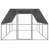 Outdoor Chicken Cage 9.8‘x19.7‘x6.6‘ Galvanized Steel