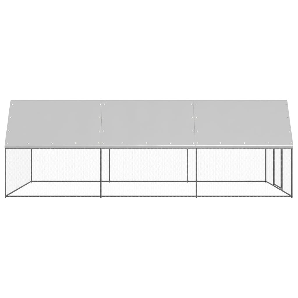 Outdoor Chicken Cage 9.8‘x19.7‘x6.6‘ Galvanized Steel