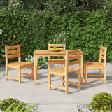 5 Piece Patio Dining Set Solid Wood Teak