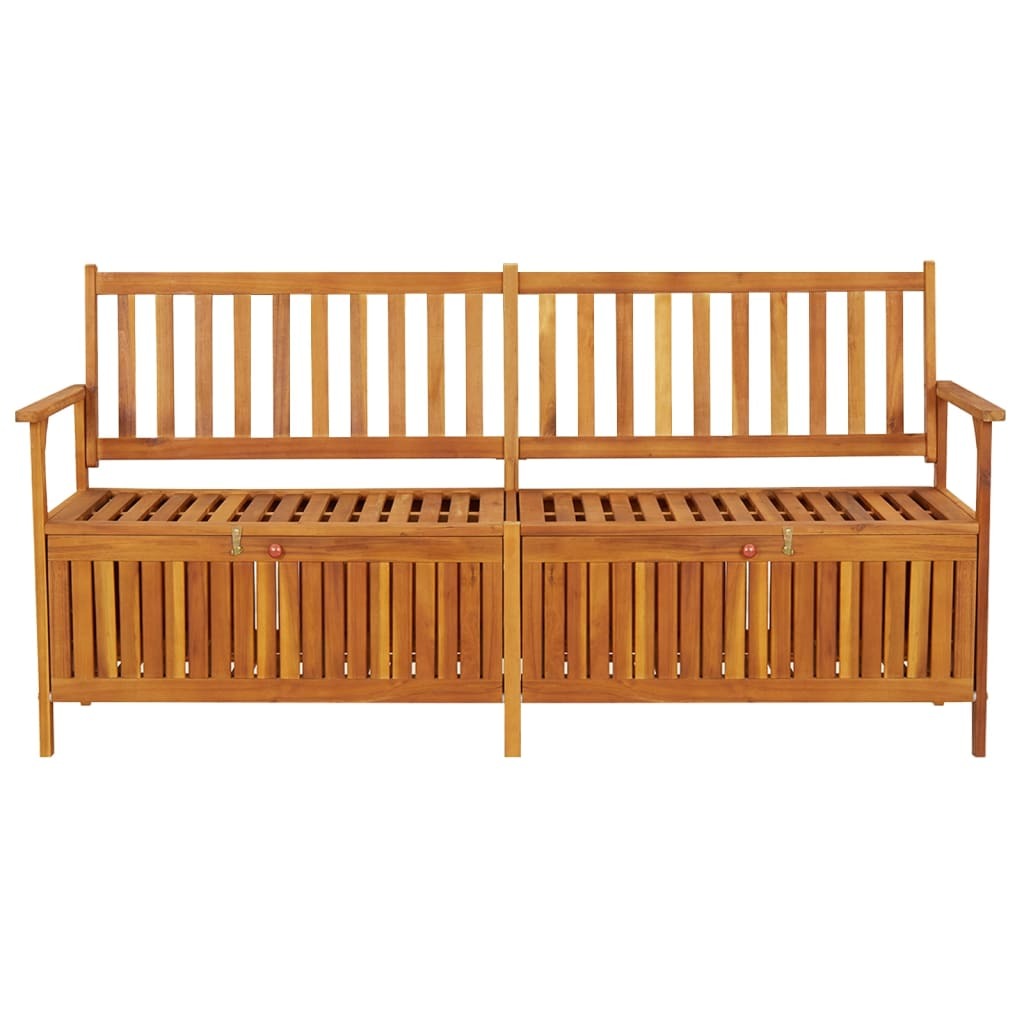 Storage Bench 66.9" Solid Wood Acacia