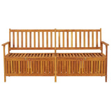 Storage Bench 66.9" Solid Wood Acacia