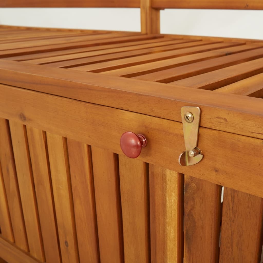 Storage Bench 66.9" Solid Wood Acacia