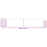 Retractable Side Awning Cream 78.7"x393.7