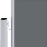 Retractable Side Awning Anthracite 70.9"x472.4