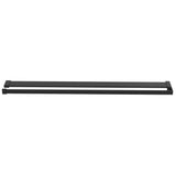Walk-in Shower Wall with Shelf Black 39.4"x76.8" ESG Glass&Aluminum