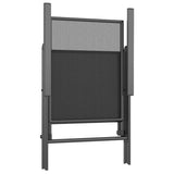 7 Piece Patio Dining Set Anthracite Steel