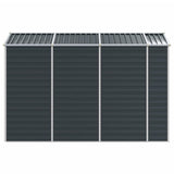 Garden Shed Anthracite 75.2"x118.1"x78" Galvanized Steel