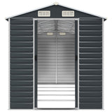 Garden Shed Anthracite 75.2"x185"x78" Galvanized Steel
