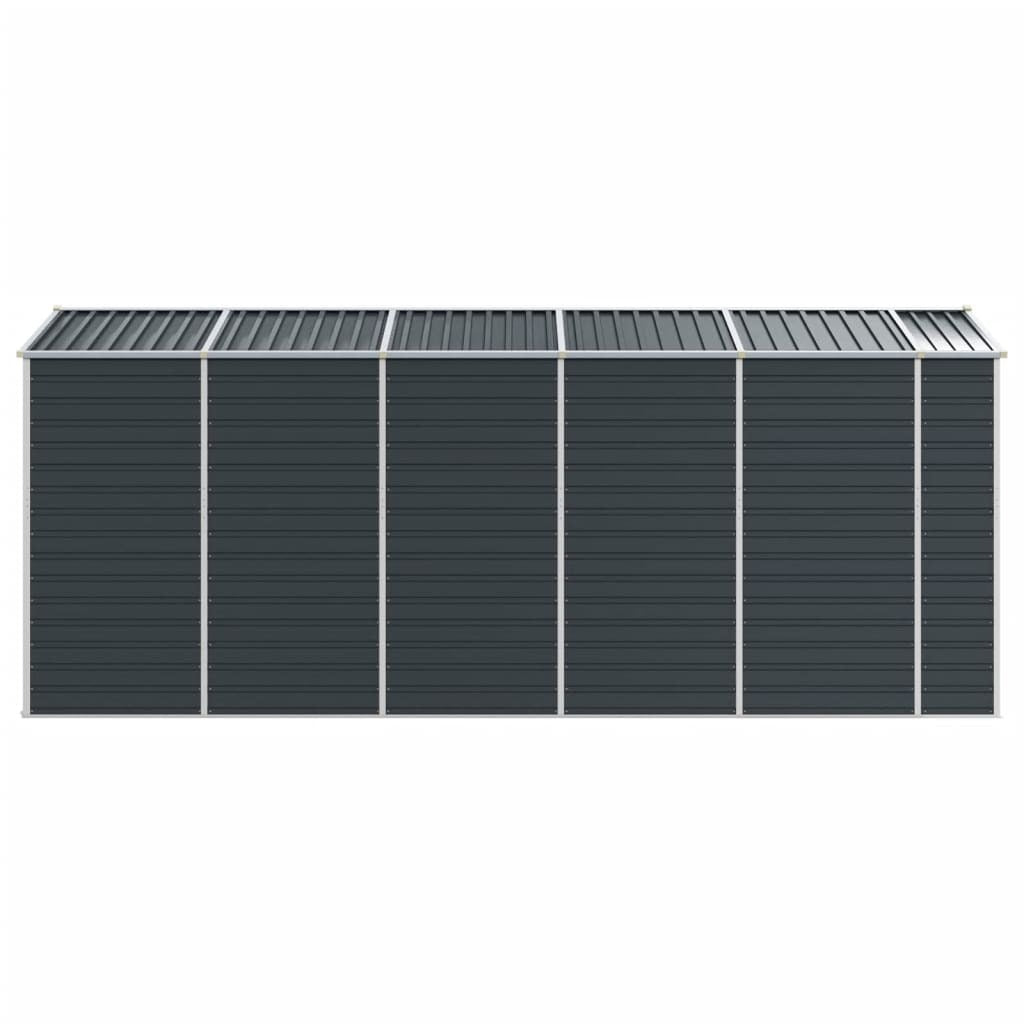 Garden Shed Anthracite 75.2"x185"x78" Galvanized Steel
