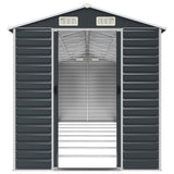 Garden Shed Anthracite 75.2"x285.4"x78" Galvanized Steel