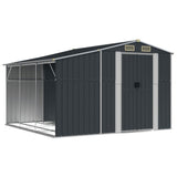Garden Shed Anthracite 109.1" x 109.8" x 70.5" Galvanized Steel
