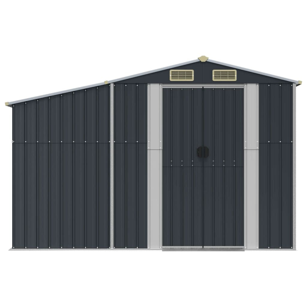 Garden Shed Anthracite 109.1" x 109.8" x 70.5" Galvanized Steel